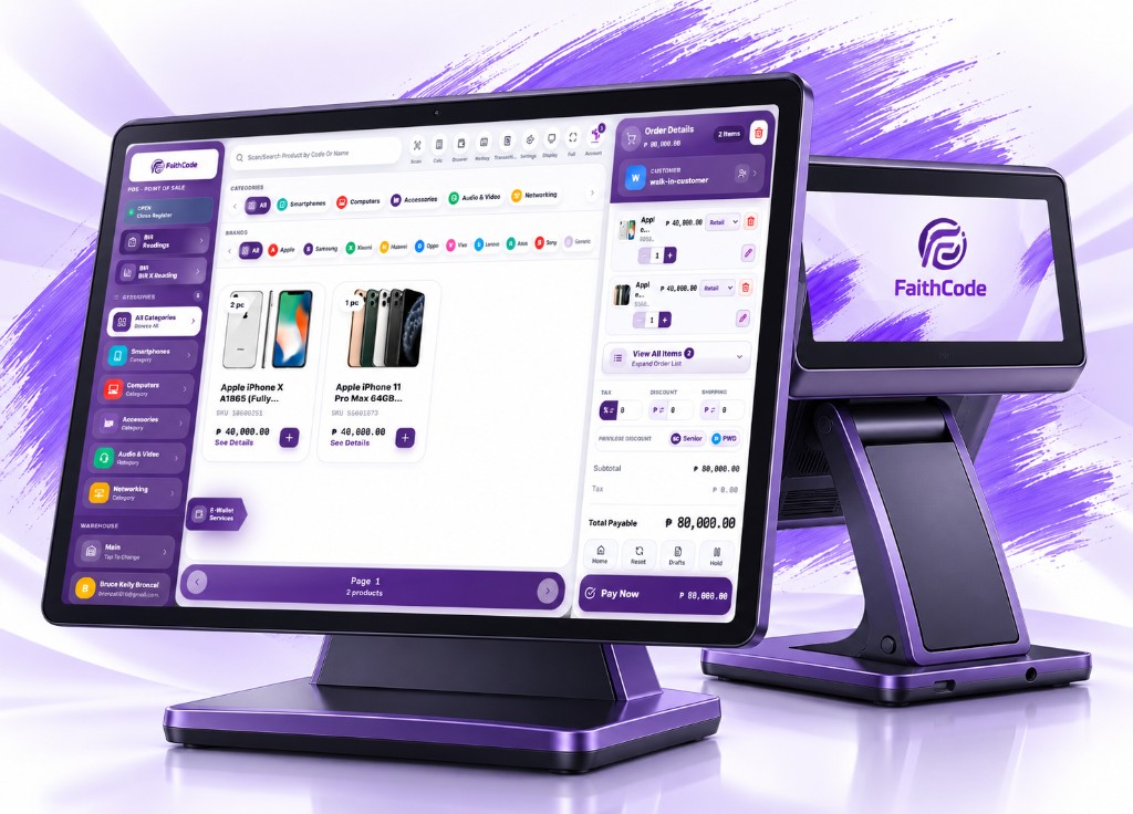 FaithCode POS dual screen